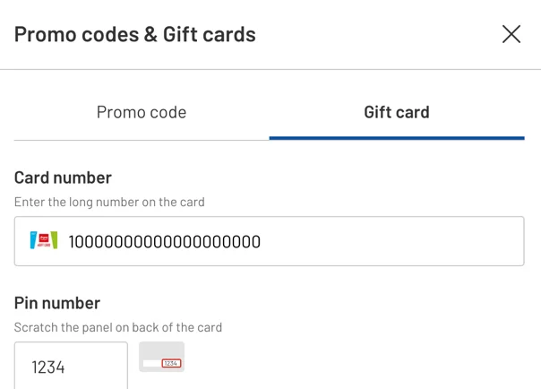 Order confirmation screen after successful checkout