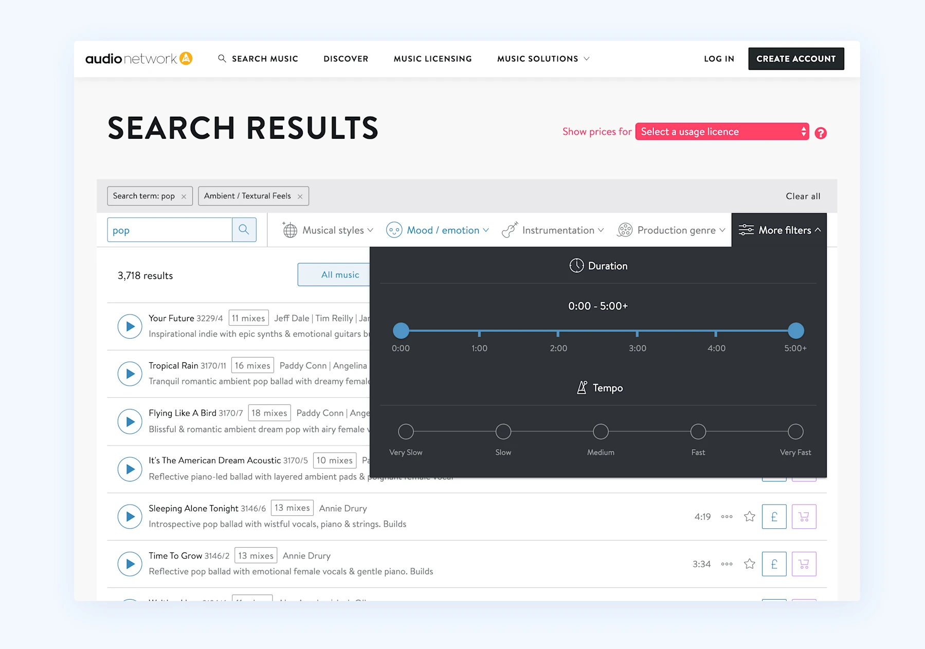 Screenshot of Algolia-powered search & faceting project